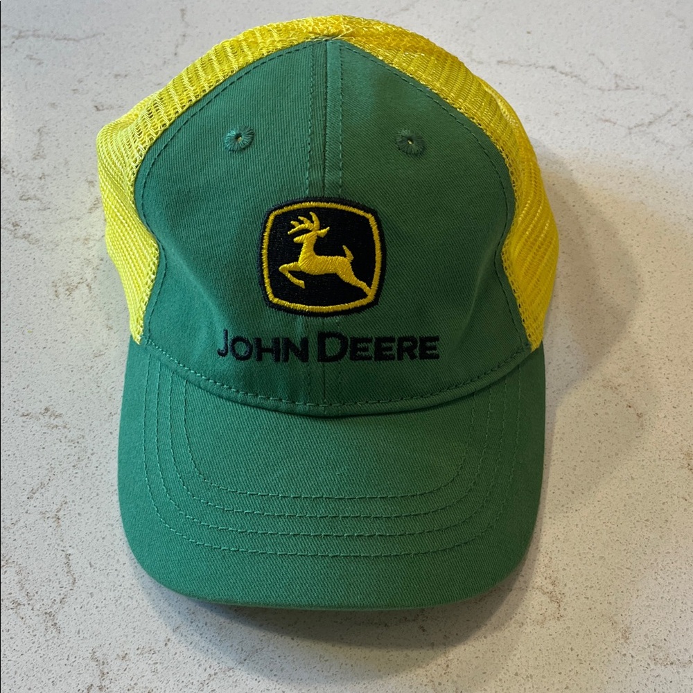 John Deere Kids Green and Yellow Cap